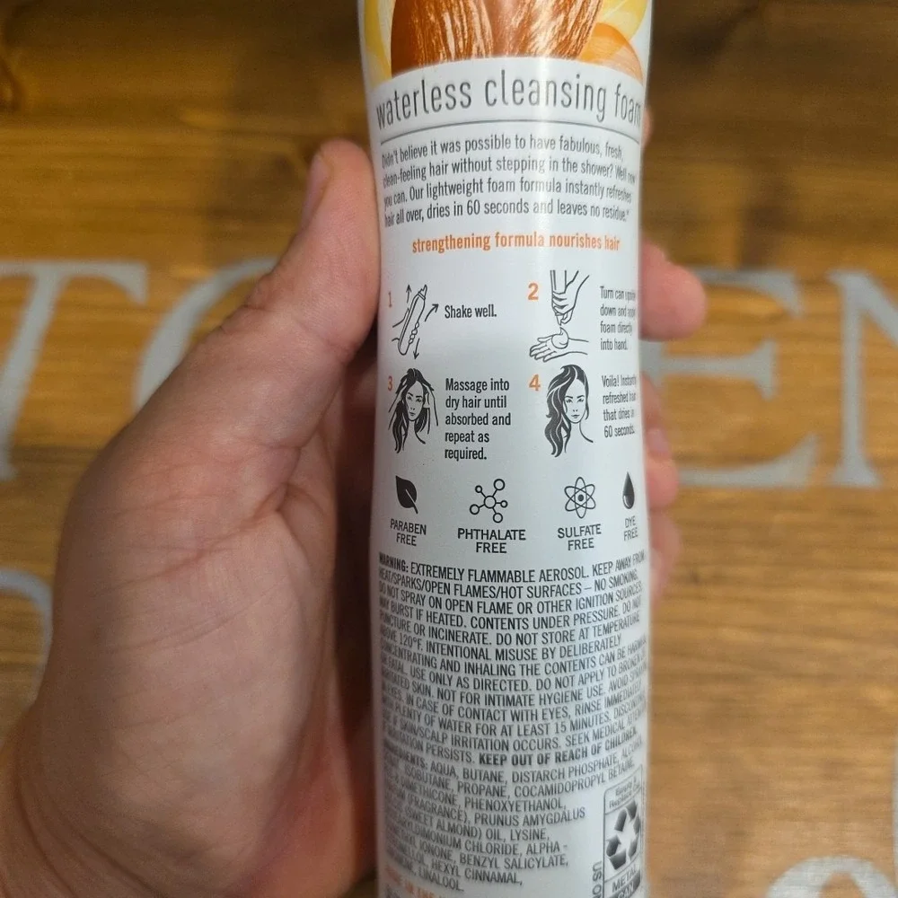 NEW (2) Batiste Waterless Cleansing Foam Cleanse‎ & Smooth Almond Oil 3.6 oz